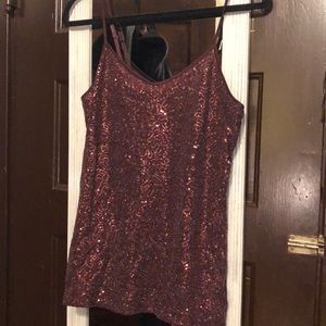 Sequin tank top
